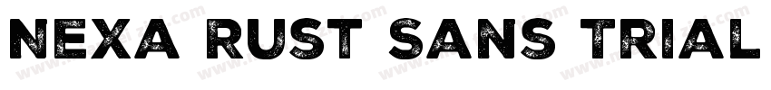 Nexa Rust Sans Trial Black Shadow字体转换